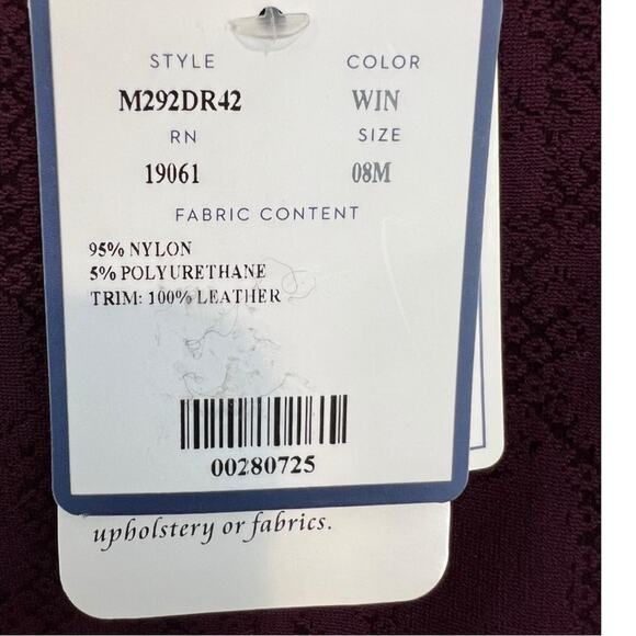 Doncaster Collection Front Zip Sheath Dress animal print leather trim NWT - Picture 8 of 10